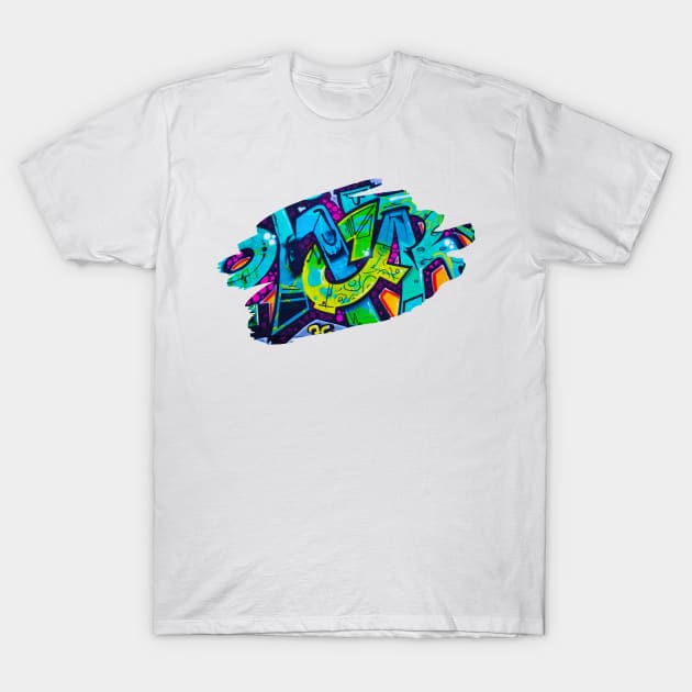 Graffiti Splash Art Print 1 T-Shirt by Auto-Prints